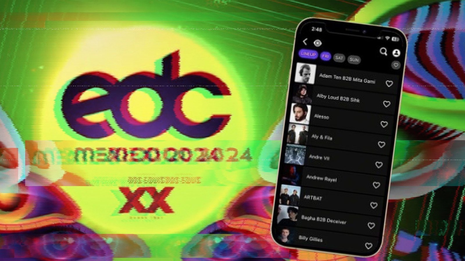 EDC México 2024 cómo revisar los horarios de los artistas y escenarios