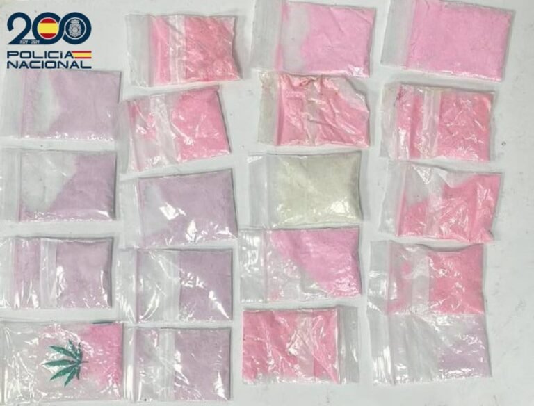 Detenidos en Palma un hombre y una mujer tras ser pillados con bolsas de ketamina, tusi y marihuana en Palma