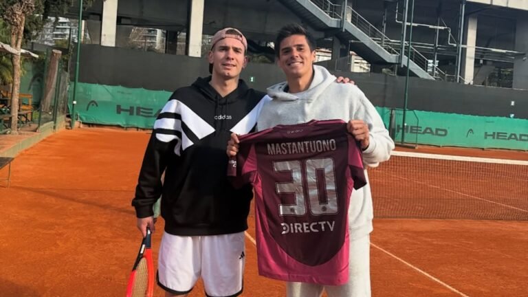 “Sos Nadal”: Franco Mastantuono volvió a sorprender por su talento en el tenis, con Federico Coria como coach